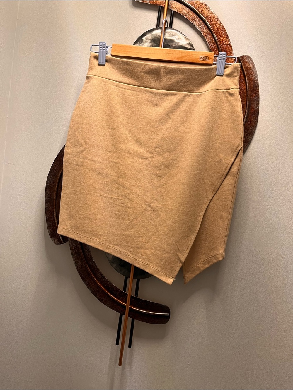 Forever 21 Beige Asymmetrical Skirt L